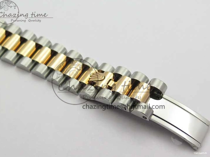 RG SS President Stick Markers NH05A Best GSF 178274 SEIKO 31mm Datejust Edition on Bracelet Dial SS RG Silver 1123